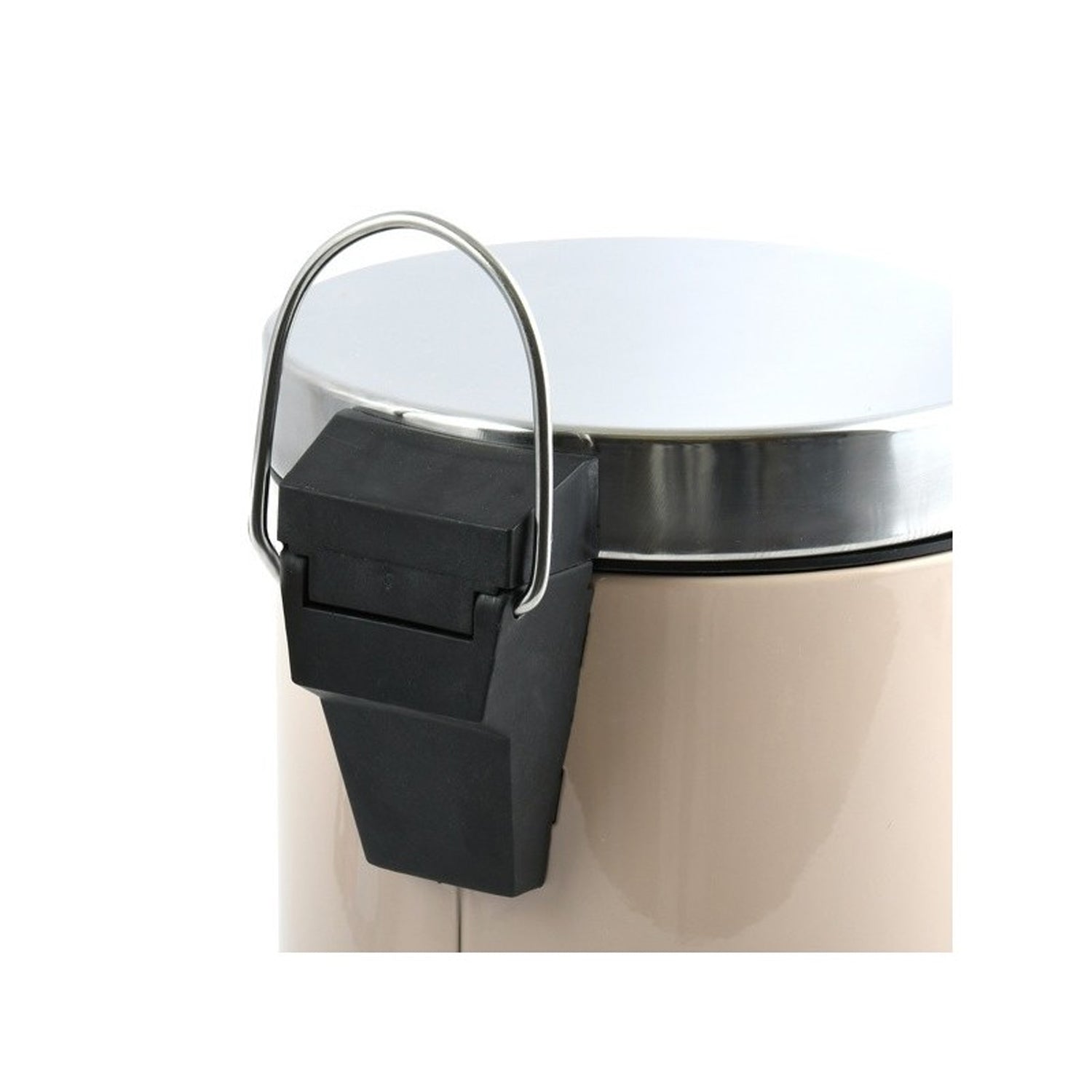 Pattumiera a pedale modello Unis da 3L in Acciaio Inox - Beige