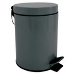 Pattumiera a pedale modello Unis da 3L in Acciaio Inox - Grigio Scuro
