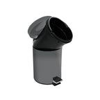 Pattumiera a pedale modello Unis da 3L in Acciaio Inox - Grigio Scuro