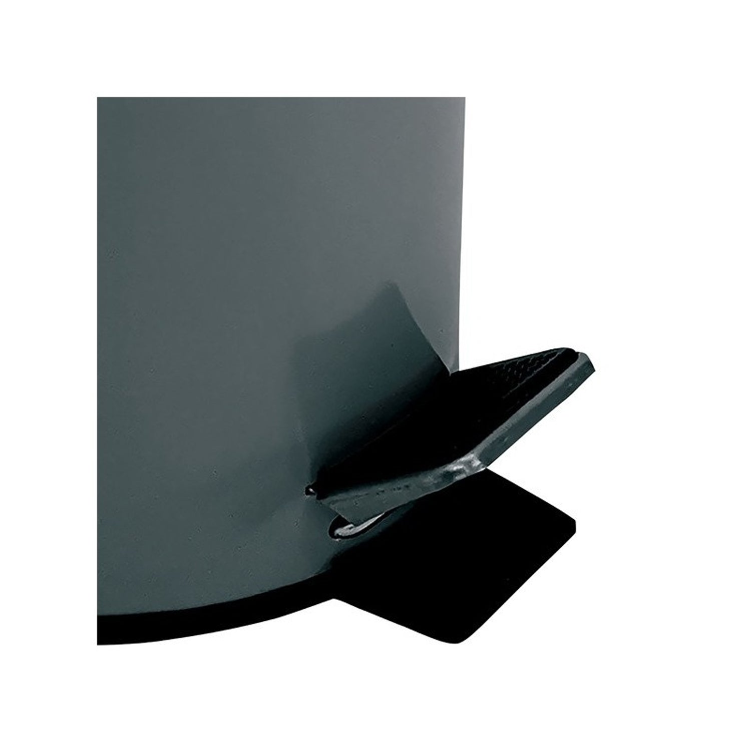 Pattumiera a pedale modello Unis da 3L in Acciaio Inox - Grigio Scuro