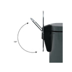 Pattumiera a pedale modello Unis da 3L in Acciaio Inox - Grigio Scuro