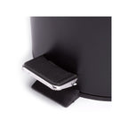 Pattumiera a pedale da 5L in Acciaio Inox - Nero