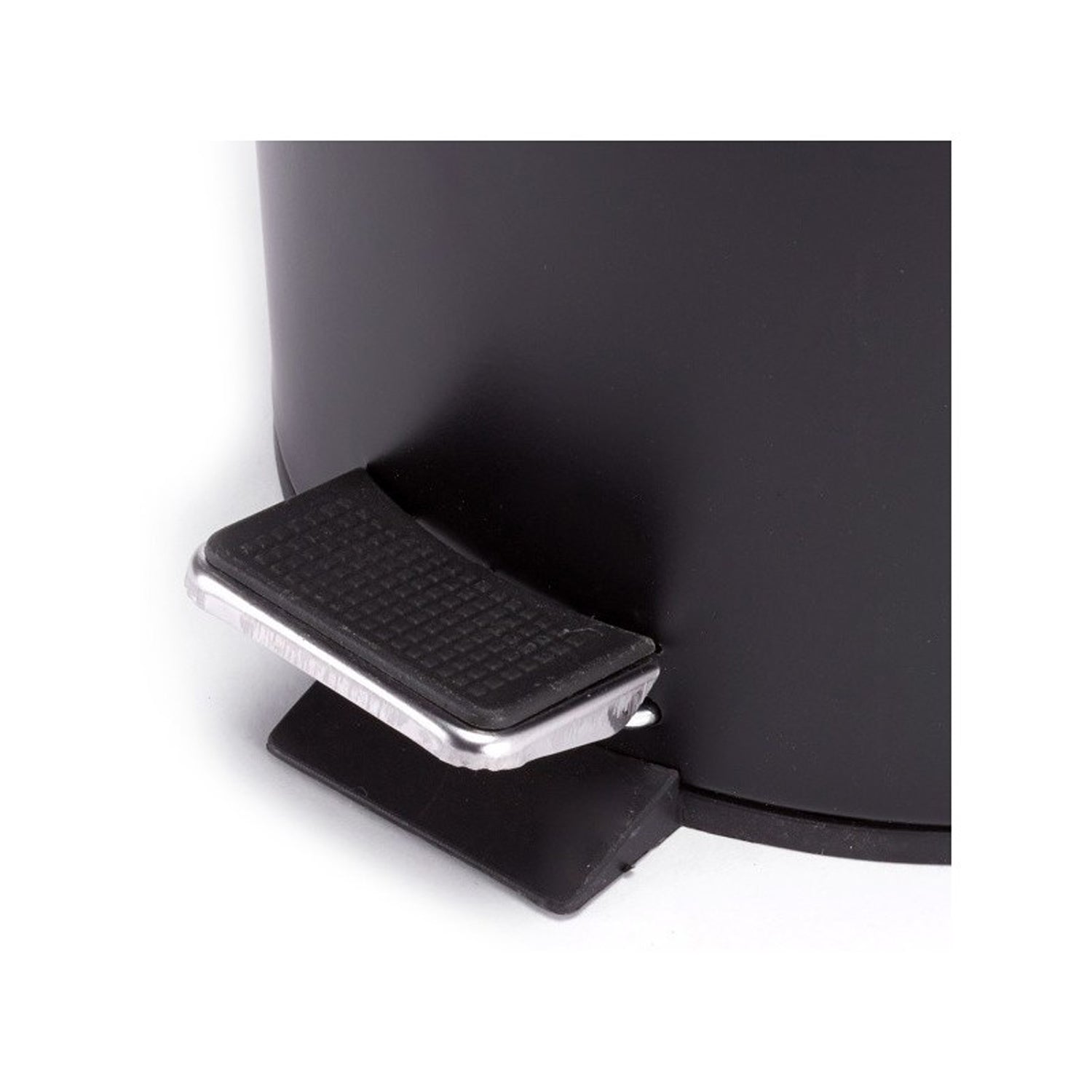 Pattumiera a pedale da 5L in Acciaio Inox - Nero