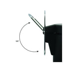 Pattumiera a pedale modello Unis da 20L in Acciaio - Nero opaco