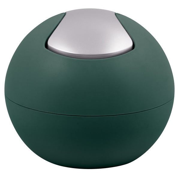 Pattumiera da 1L con coperchio basculante rimovibile modello Bowl - Verde Matt