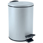 Pattumiera a pedale 3L in Acciaio modello Adelar - Blu Ghiaccio Opaco