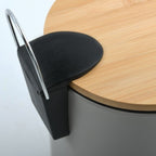 Pattumiera a pedale 5L in Acciaio e BambÃ¹ modello Adonis - Tortora Opaco