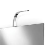 Lampada specchio a Led in alluminio cromato Lineabeta Ciari Distanza dallo specchio cm 22