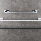 Porta salvietta 42cm in ottone nero opaco collezione Look di Colombo Design