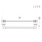 Porta salvietta 57cm in ottone collezione Look di Colombo Design