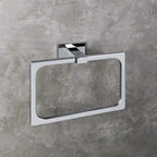 Porta salvietta ad anello nero opaco collezione Look di Colombo Design