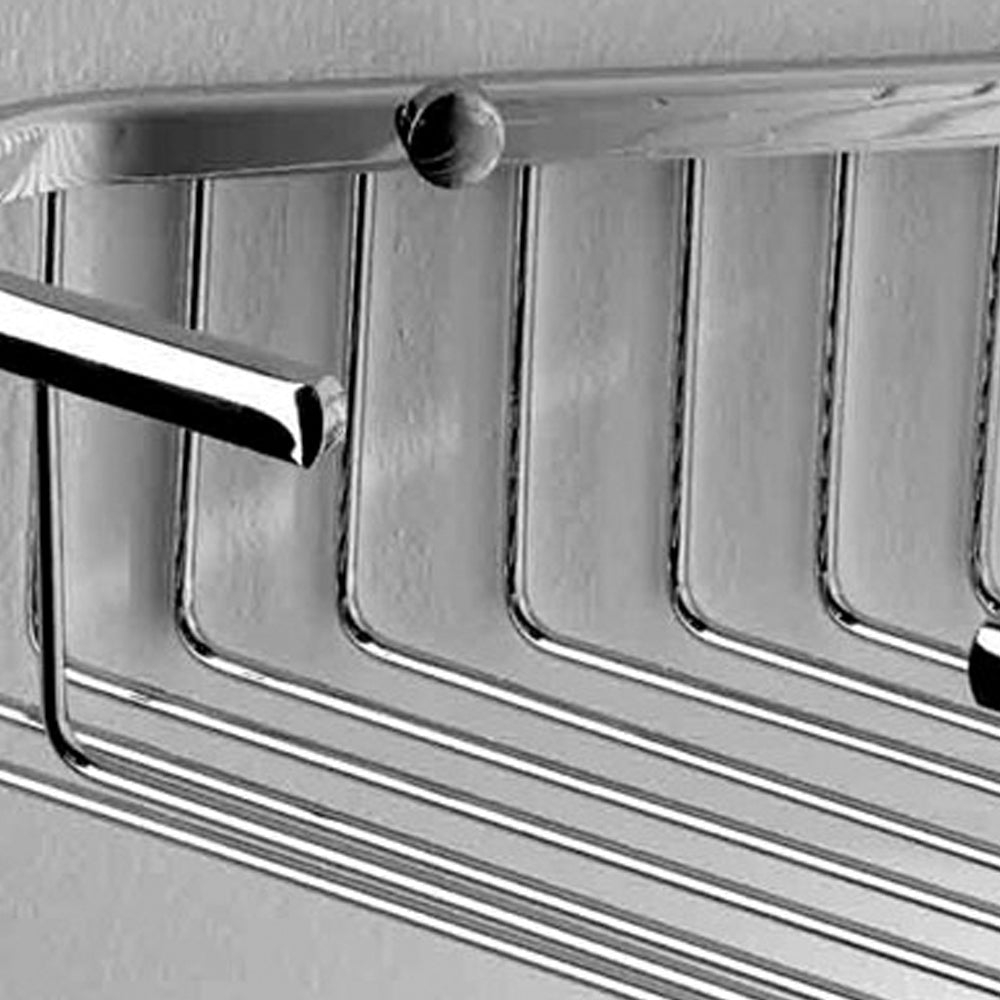 Griglia doccia ad angolo 19x19 in ottone cromato lucido ARES