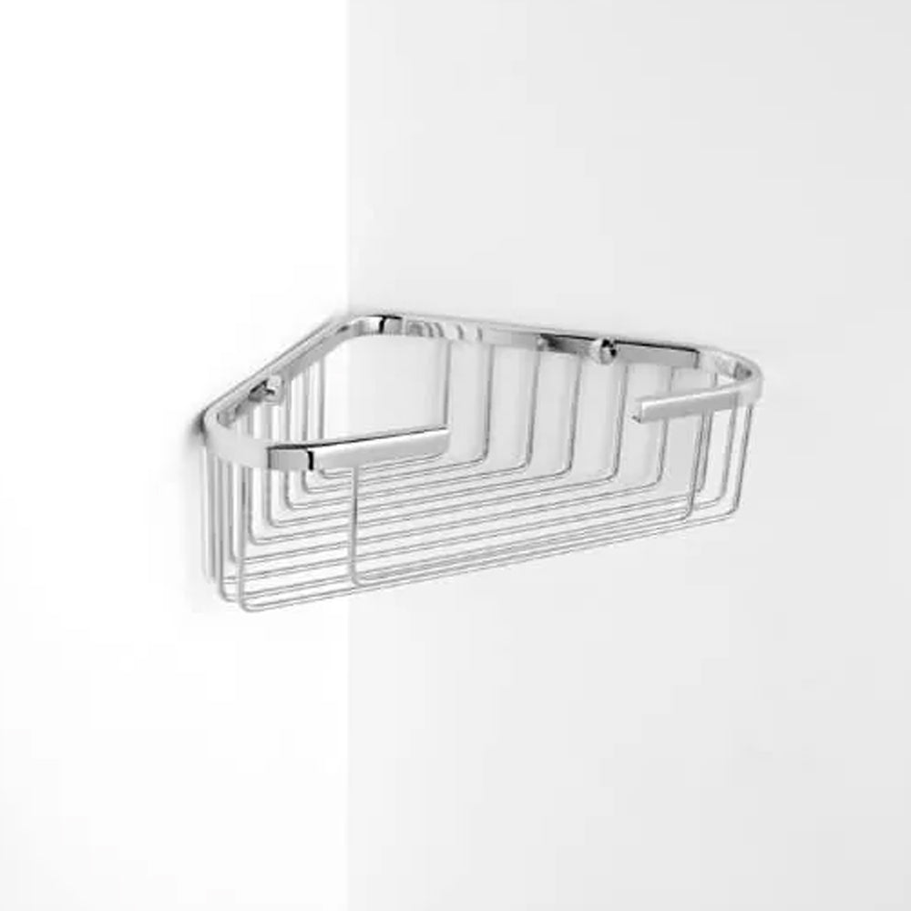 Griglia doccia ad angolo 19x19 in ottone cromato lucido ARES