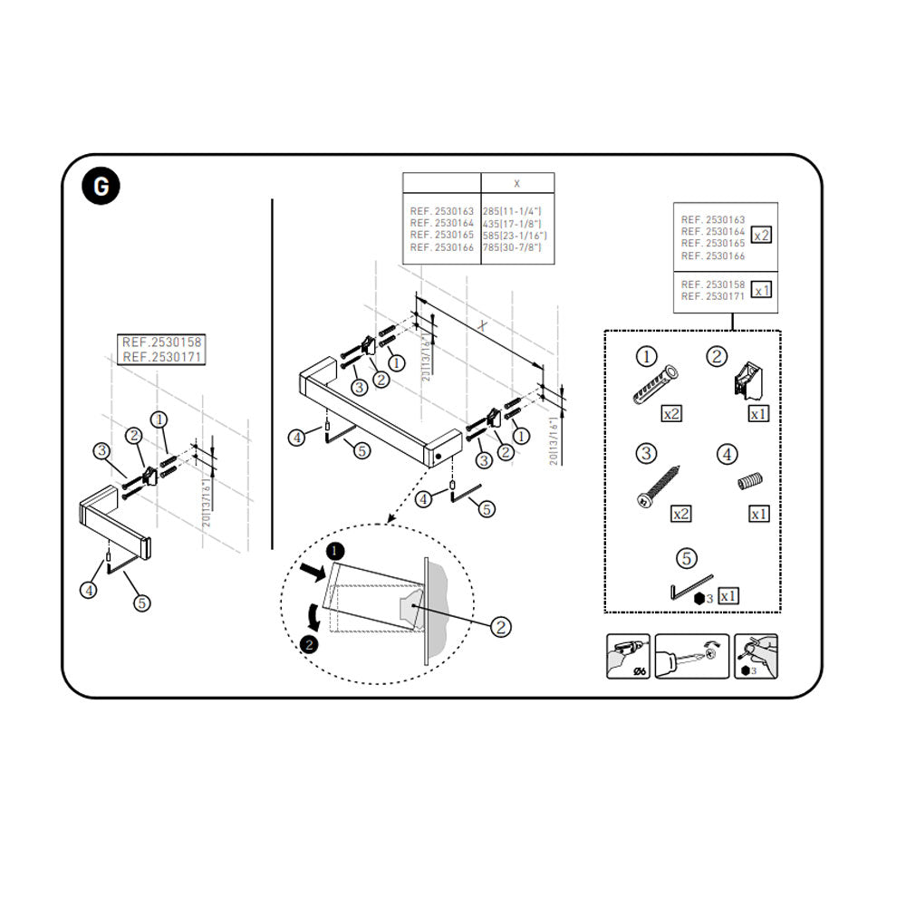 Porta asciugamani a muro in ottone cromato della collezione 'Extreme' by Cosmic cm 45