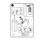 Porta scopino a muro in ottone cromato della collezione 'Extreme' by Cosmic
