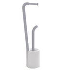 Piantana portarotolo e scopino Wc di Gedy serie Wendy - Bianco/Grigio