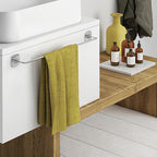 Porta asciugamani 60 cm in acciaio inox e cromall Teide di Gedy - Cromato