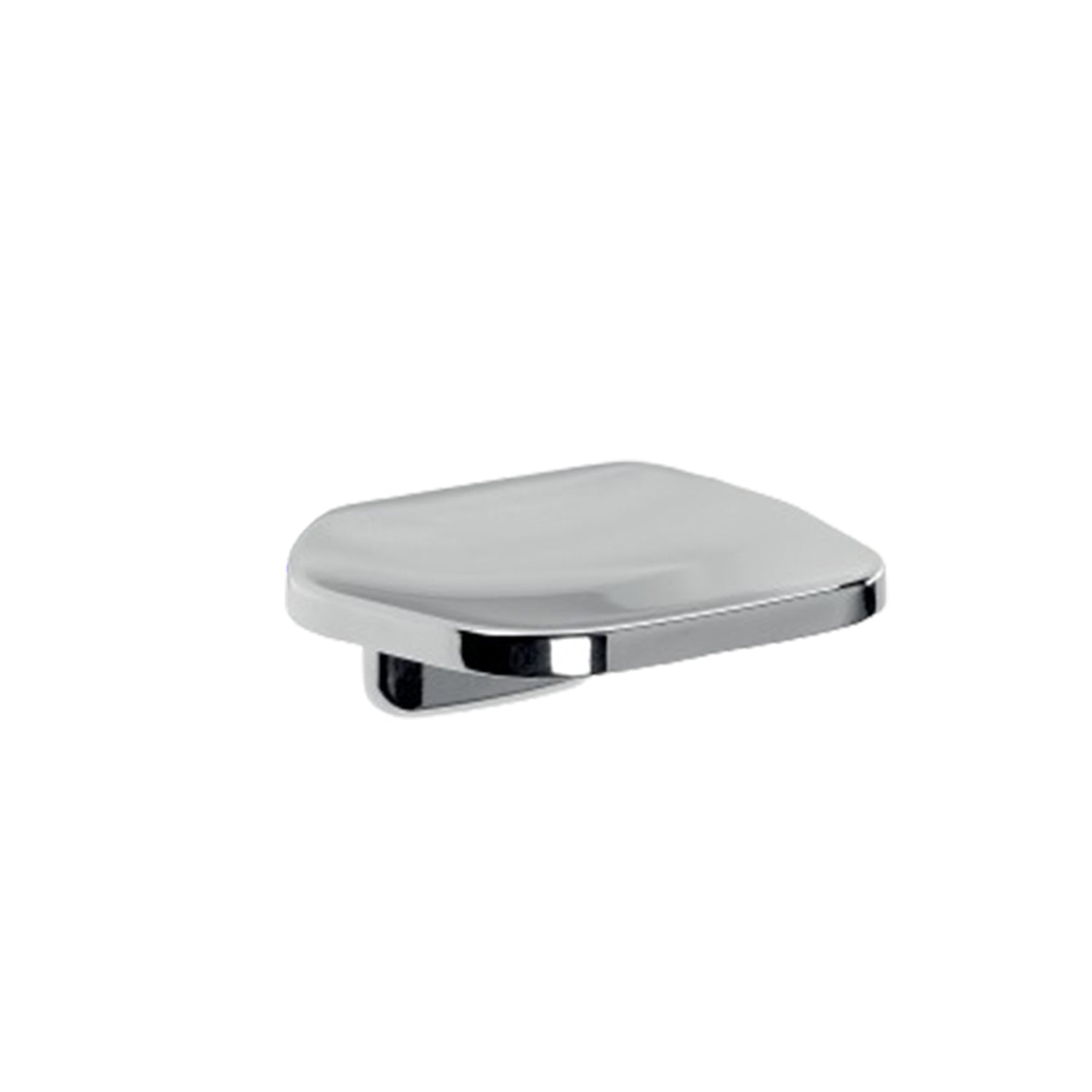 Portasapone a muro in alluminio anodizzato di Gedy serie K2 - Cromato