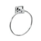 Porta asciugamani ad anello in alluminio anodizzato di Gedy serie K2 - Cromato