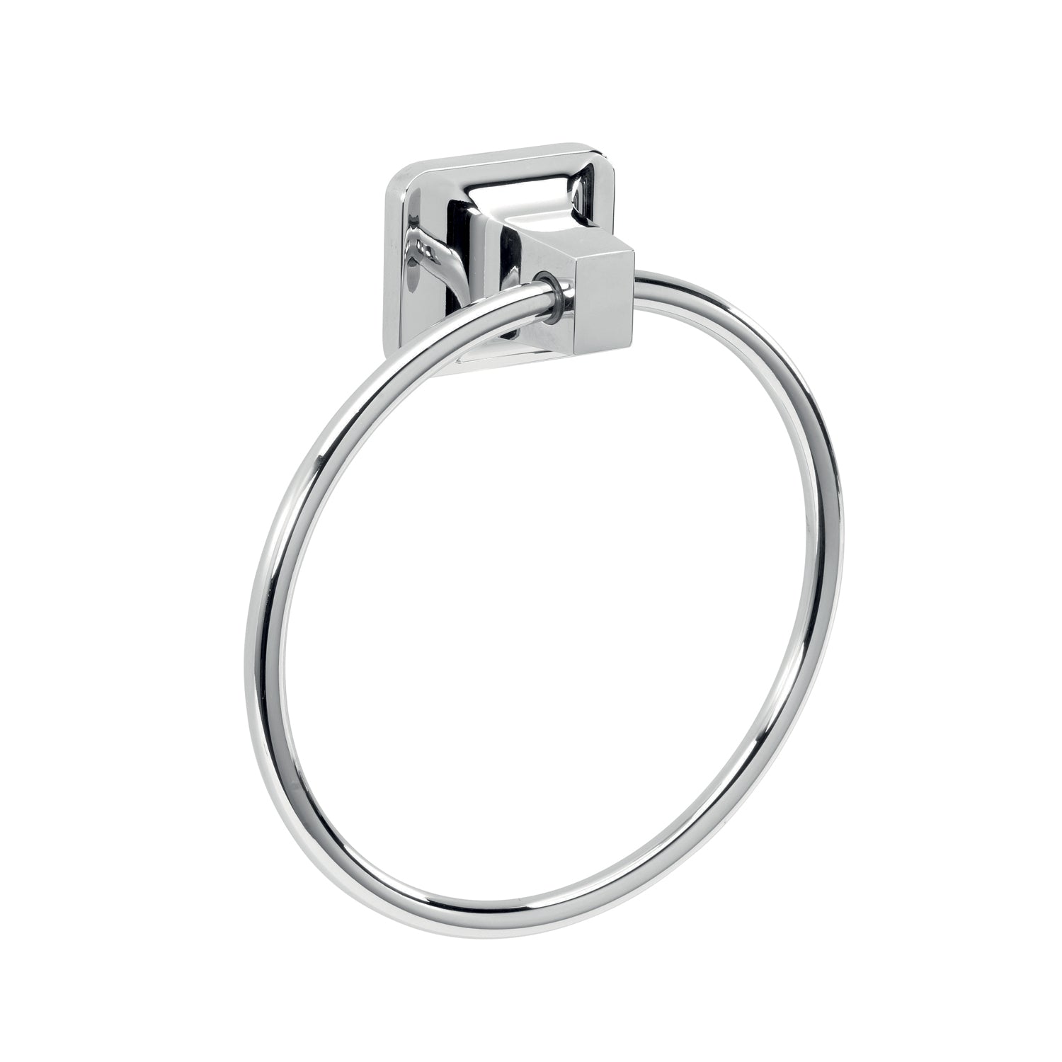 Porta asciugamani ad anello in alluminio anodizzato di Gedy serie K2 - Cromato