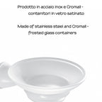 Portasapone in Acciaio Inox Genziana di Gedy - Bianco