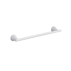 Porta asciugamani 35 cm in Acciaio Inox Genziana di Gedy - Bianco