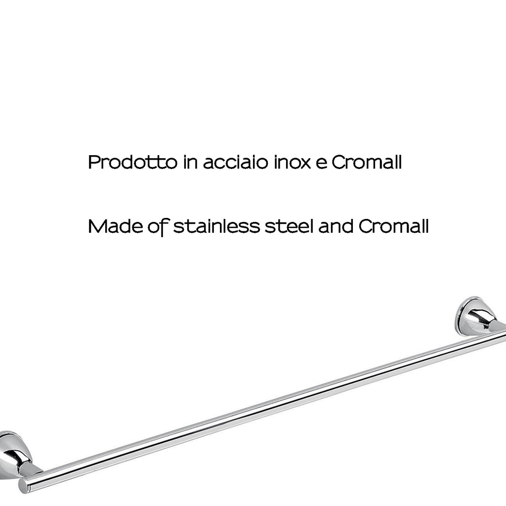 Porta asciugamani 60 cm in Acciaio Inox Genziana di Gedy - Cromato