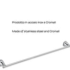 Porta asciugamani 60 cm in Acciaio Inox Genziana di Gedy - Cromato