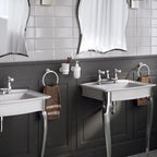 Porta asciugamani ad anello in Acciaio Inox Genziana di Gedy - Bianco