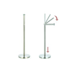 Portarotolo carta igienica su base in Acciaio Inox - Cromato