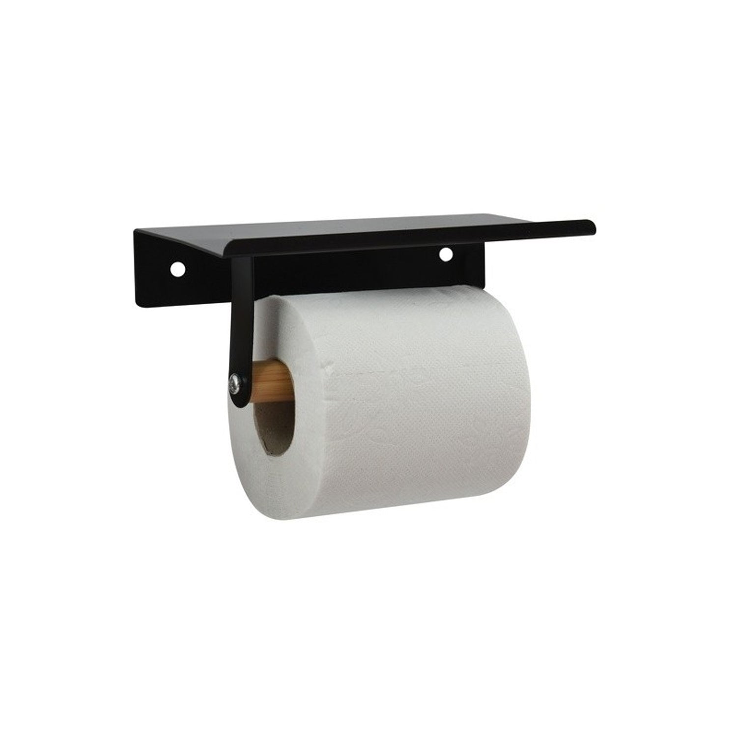 Portarotolo da parete modello Tarek in Acciaio - Nero e BambÃ¹