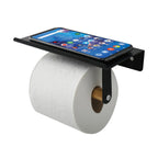 Portarotolo da parete modello Tarek in Acciaio - Nero e BambÃ¹