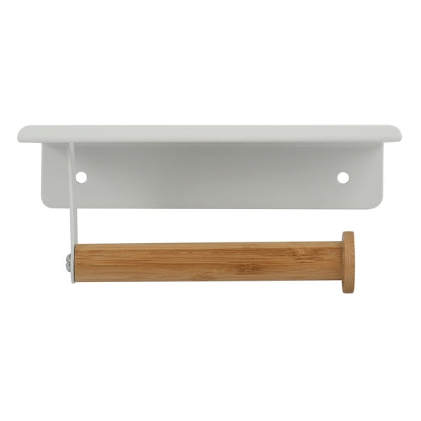 Portarotolo da parete modello Tarek in Acciaio - Bianco e BambÃ¹