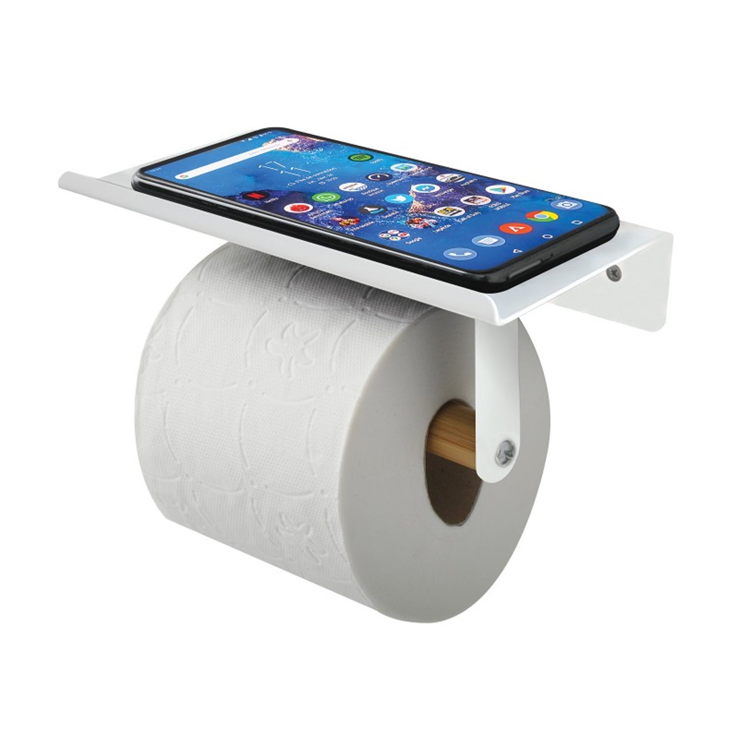 Portarotolo da parete modello Tarek in Acciaio - Bianco e BambÃ¹