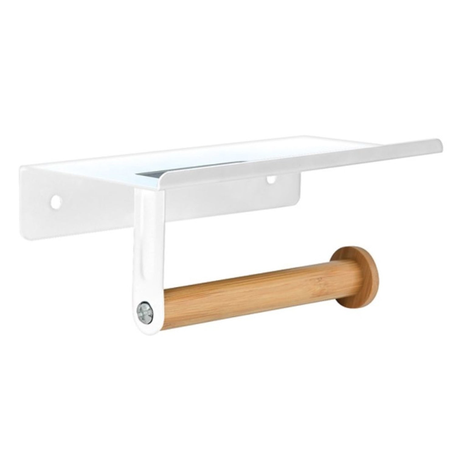 Portarotolo da parete modello Tarek in Acciaio - Bianco e BambÃ¹