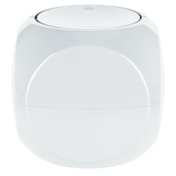 Pattumiera 1L a forma di Dado con coperchio basculante - Bianco
