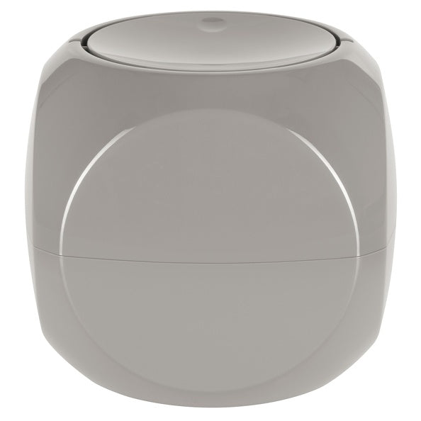 Pattumiera 1L a forma di Dado con coperchio basculante - Tortora