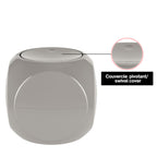 Pattumiera 1L a forma di Dado con coperchio basculante - Tortora