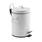 Pattumiera a pedale in Acciaio da 3L modello Habana - Bianco