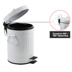 Pattumiera a pedale in Acciaio da 3L modello Habana - Bianco