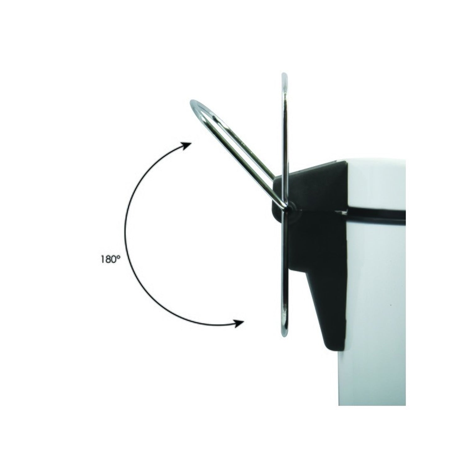 Pattumiera a pedale da 12L in Acciaio Inox modello Unis - Bianco