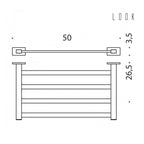 Rack porta salvietta in ottone collezione Look  di Colombo Design