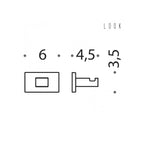 Appenditutto singolo nero collezione Look  di Colombo Design