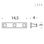 Appenditutto in ottone collezione Look  di Colombo Design