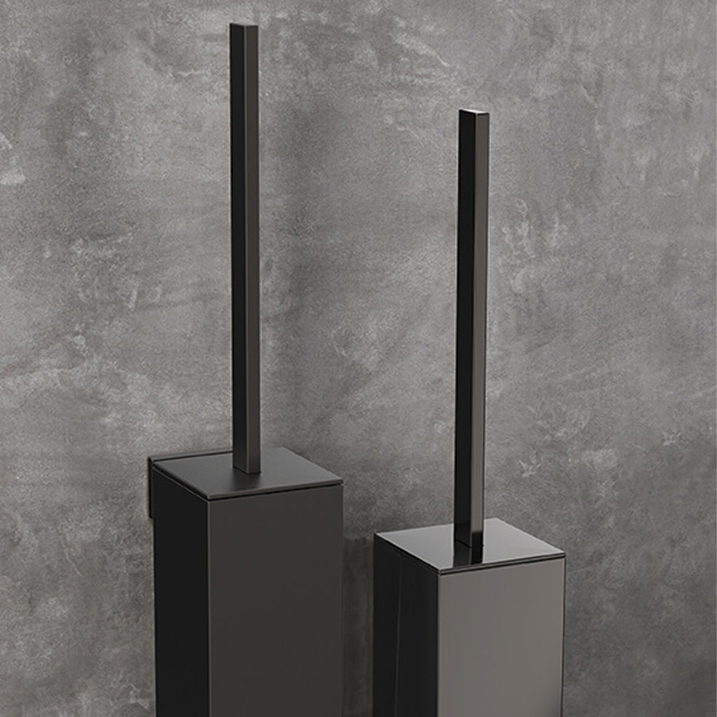Porta scopino in ottone nero collezione Look  di Colombo Design