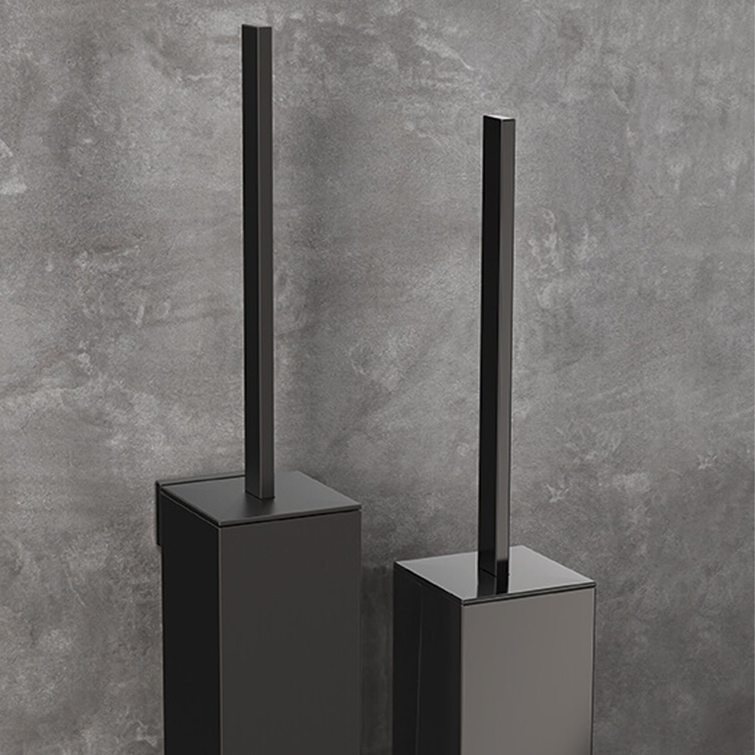 Porta scopino in ottone nero collezione Look  di Colombo Design