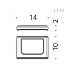 Porta sapone d'appoggio nero collezione Look di Colombo Design
