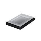 Porta sapone d'appoggio nero collezione Look di Colombo Design