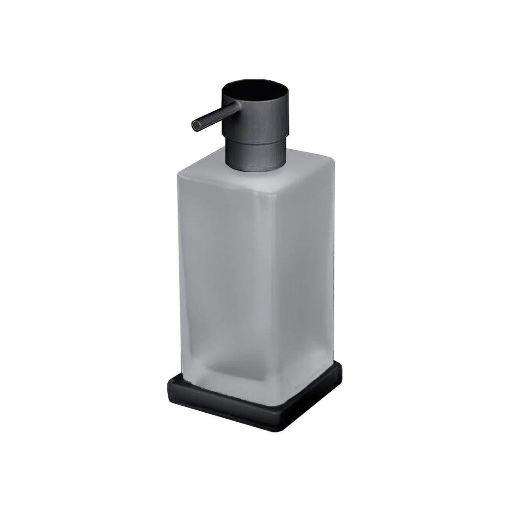 Spandisapone d'appoggio nero opaco collezione Look di Colombo Design