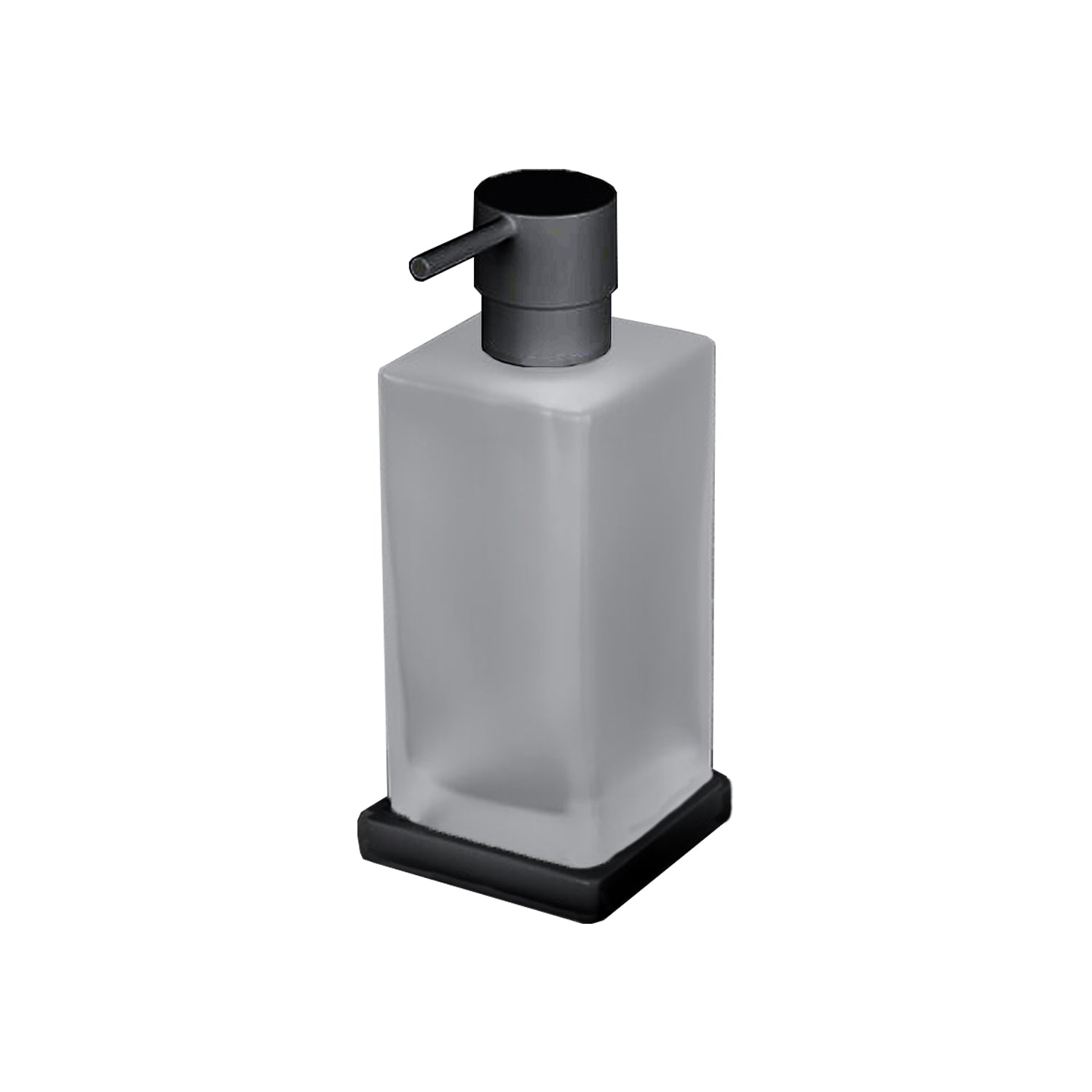 Spandisapone d'appoggio nero opaco collezione Look di Colombo Design